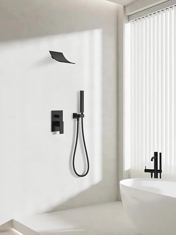 2 in 1 Two FunCtion Smart Wenzhou Korean Shower Set System Nozzle Hot and Cold Bronze SPA Bathtub Shower Set