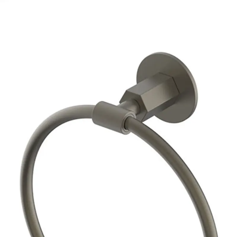 Brass Nickel Brushed Color Bathroom Accessories Wall Mounted Round Towel Ring