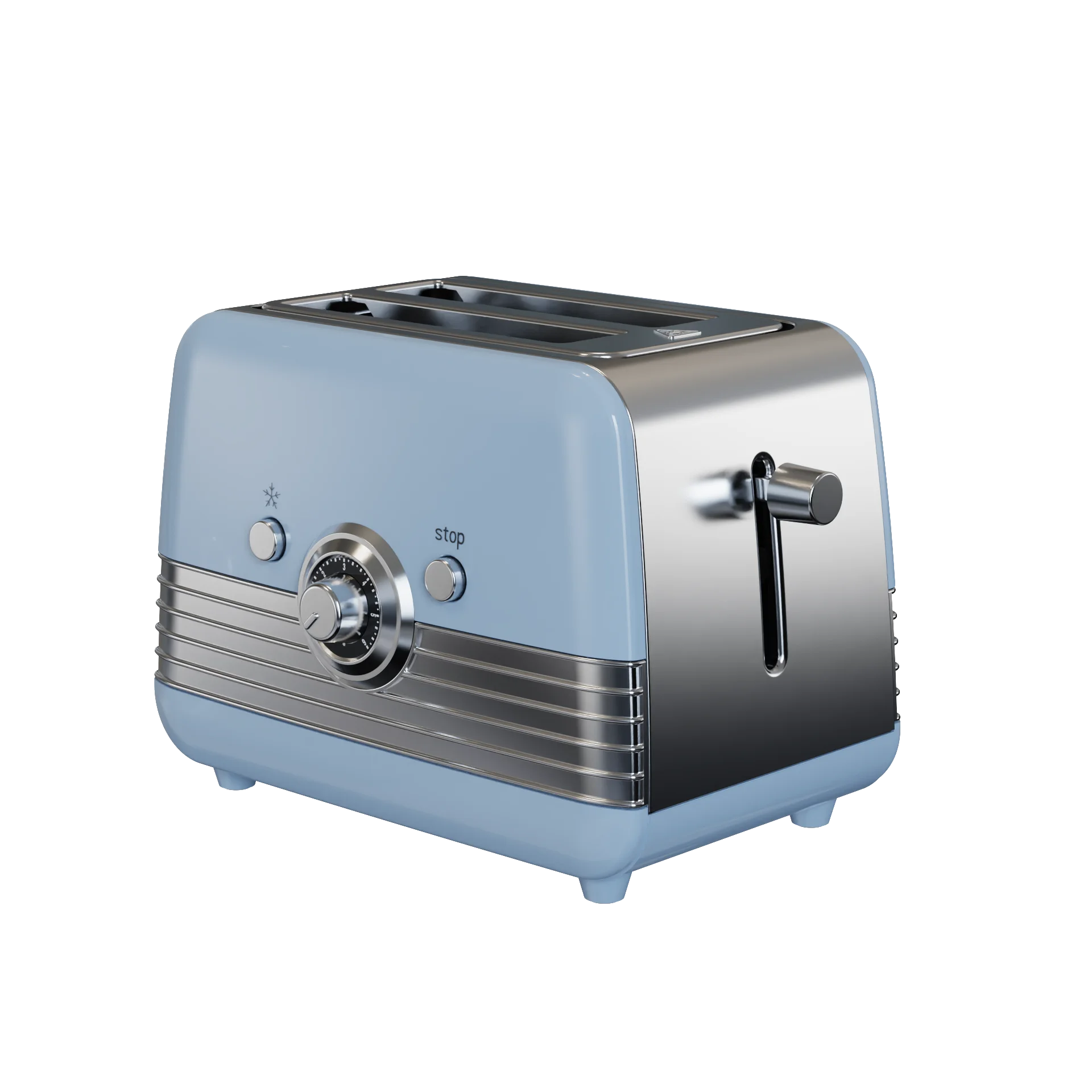 2-Slice Retro Style Manual Bread Toaster with Quick & Easy Breakfast Toasting Stainless Steel Housing-for Home Hotel Kitchen Use