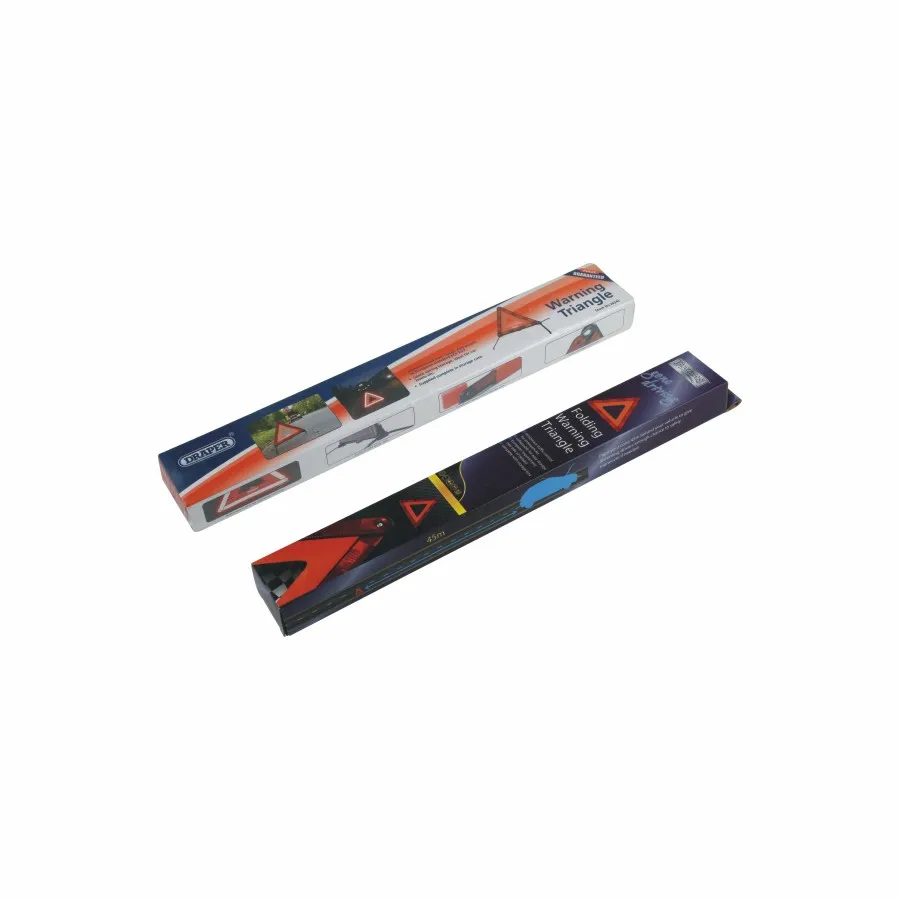 High Visibility Red Roadway Safety Car Emergency Sign Reflective Triangle Warning