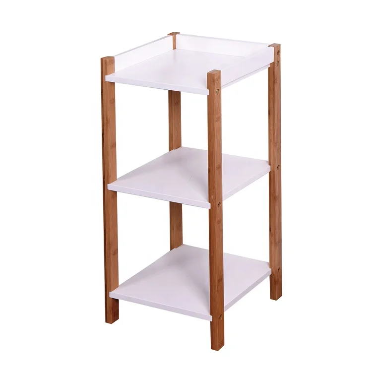 
Freestanding Bamboo Bathroom Shelf 5-Tier Storage Rack Shelving Unit for Towel 