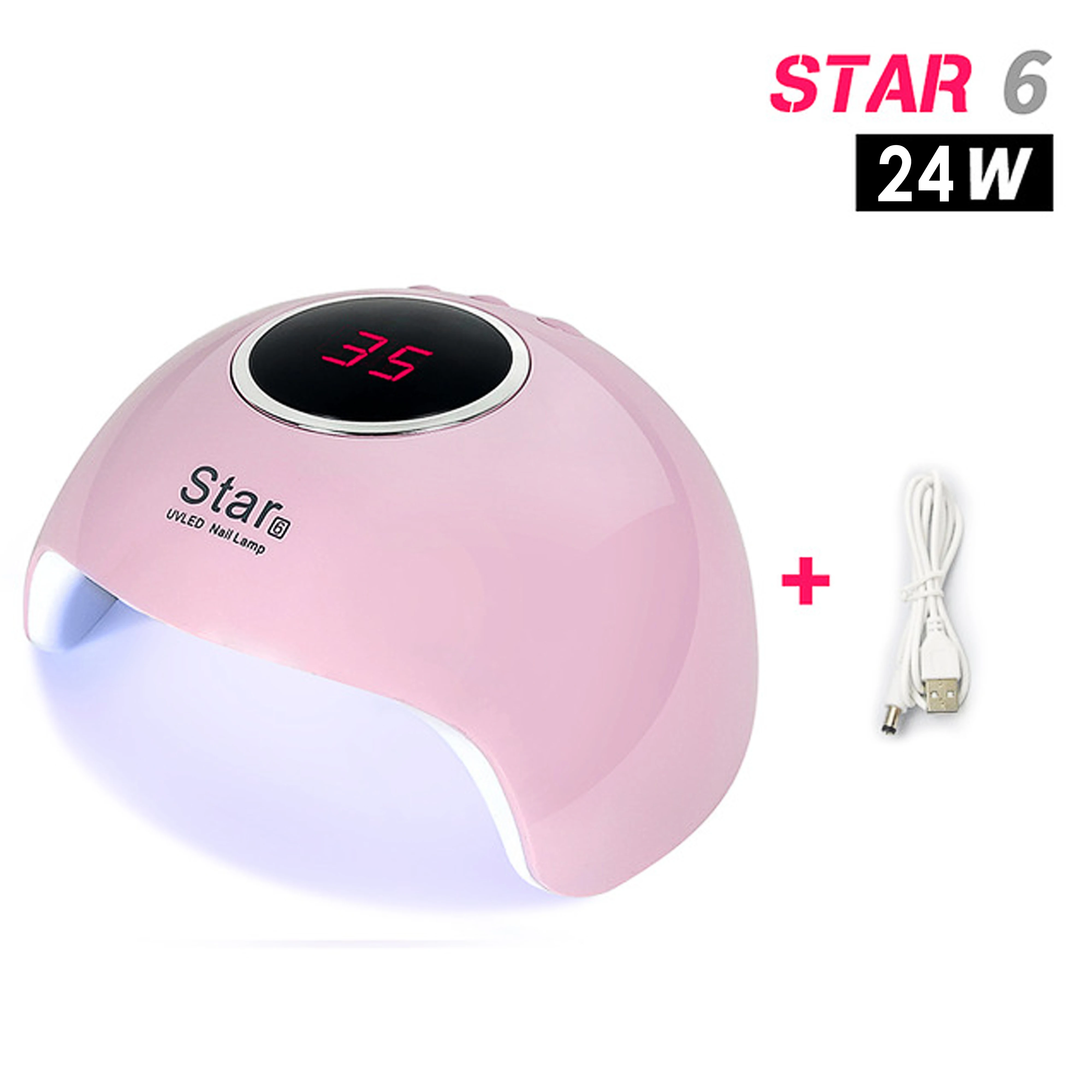 new product uv led lamp with timer nail gel lamps 24W sun uv lamp lights digital nail art machine nail polish gel dryer
