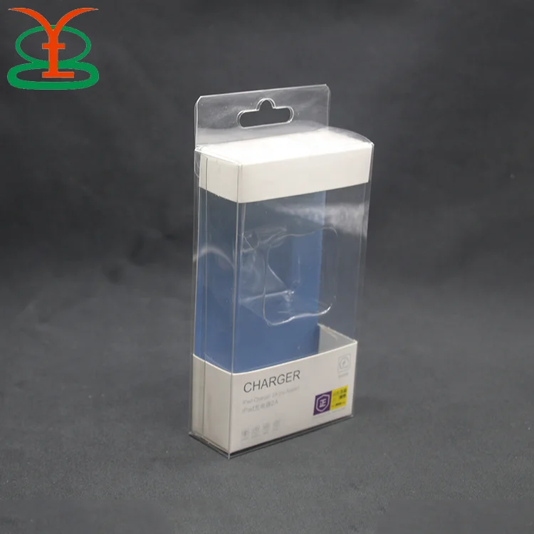 Transparent PVC Clear Plastic Box for Cell Phone Case Recycled Strawberry File Packaging with Embossing Blister Use