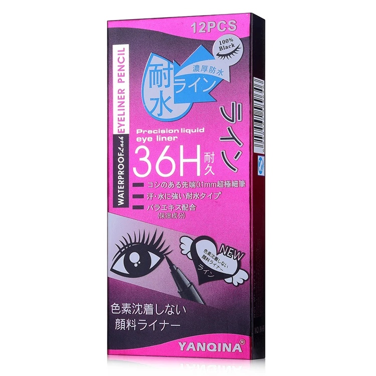 cool black quickly drying liquid eyeliner pencil organic eye liners