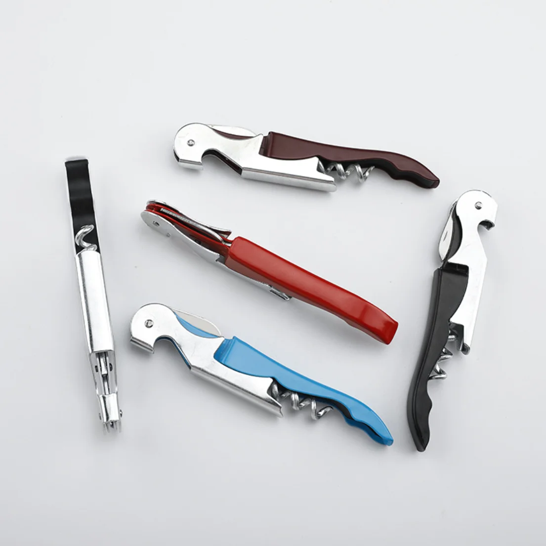 Custom logo 10 different colors Corkscrew wine bottle opener