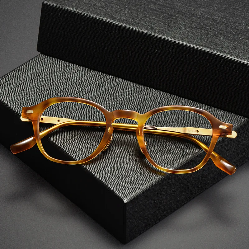 High Quality Fashion Acetate Titanium Glasses Frames Small Size Beautiful Shape Optical Frame