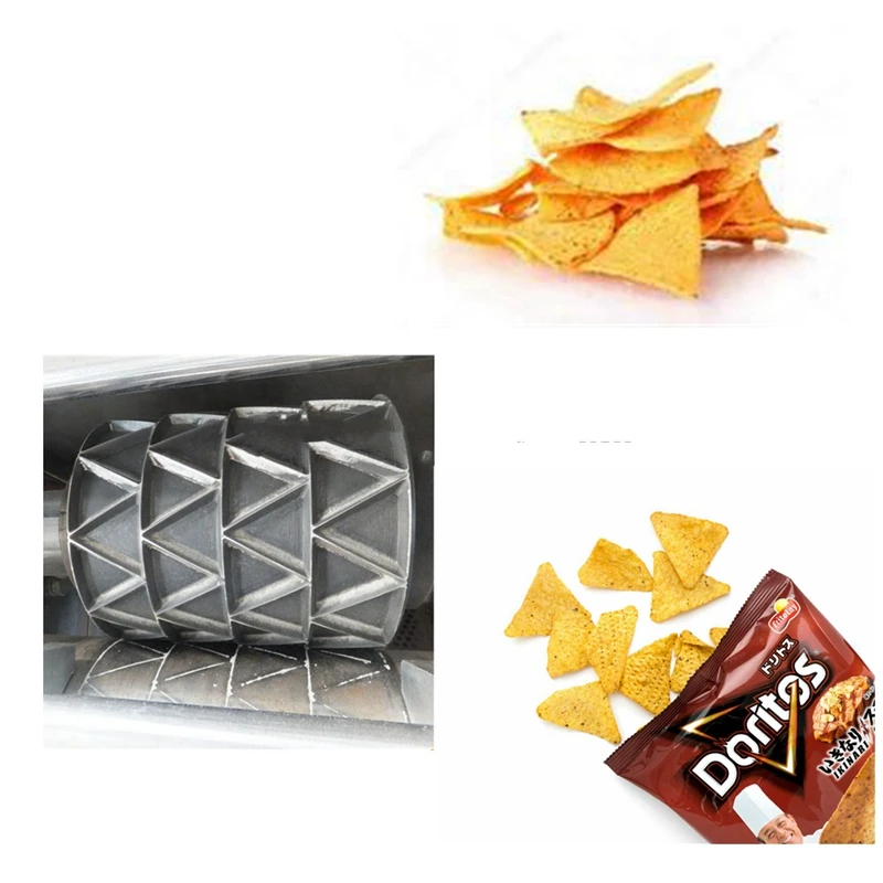 
High Capacity Fried chips Doritos Nacho Tortilla Chips Processing Line Food Machinery <strong><span style=