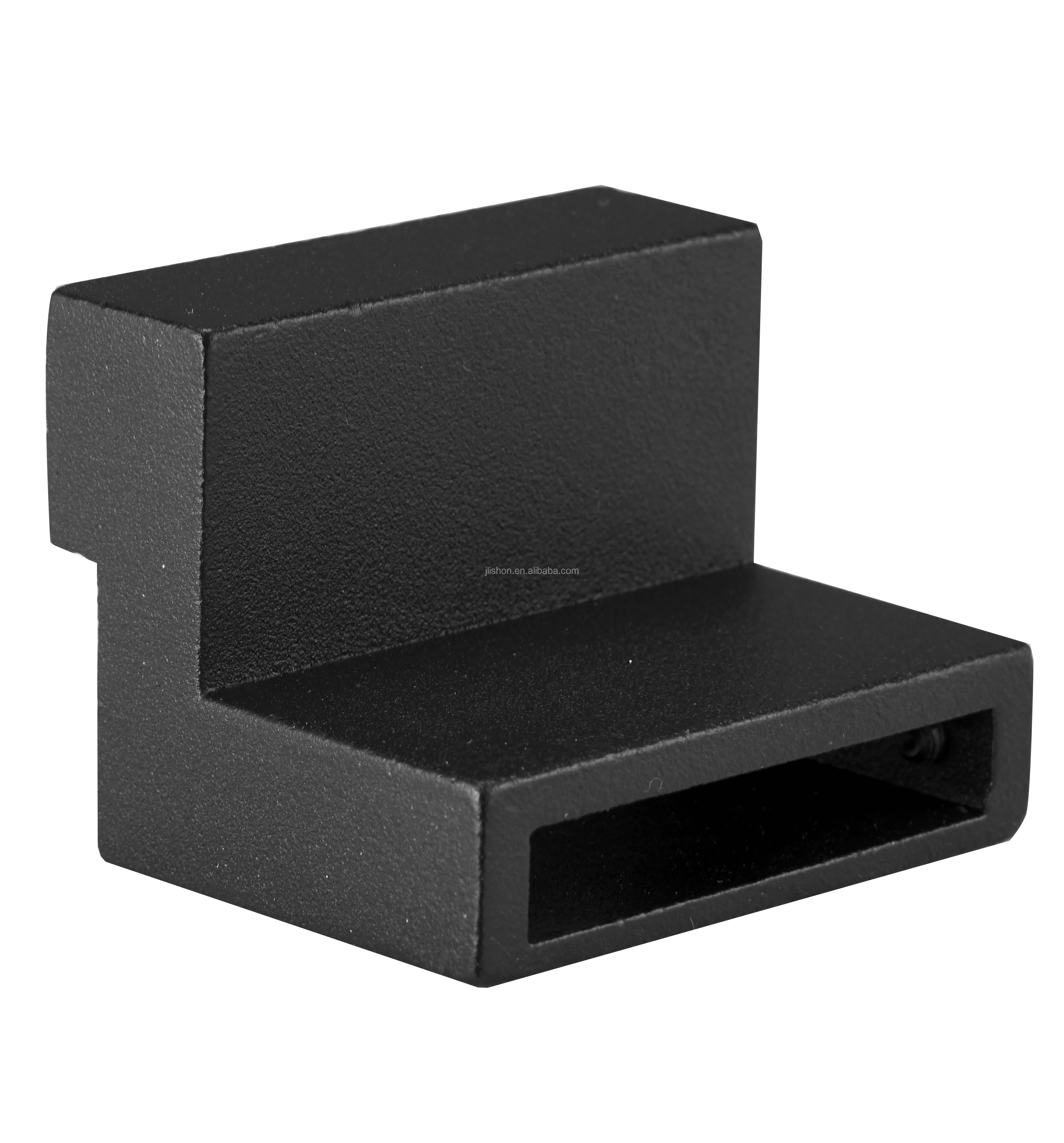 Modern Industrial Design Steel Aluminium Sliding Door Stopper Black Powder Coating Barn Door Hardware for Hotels China Supplier