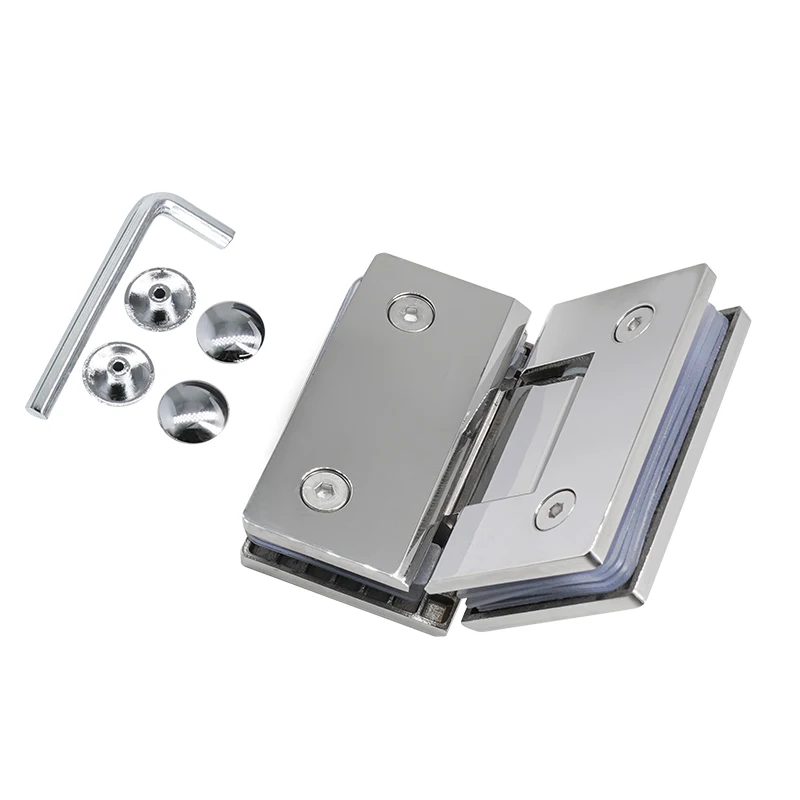 Bathroom Clamp 90/135/180 Degree Hinge 304 Stainless Steel Heavy Shower Glass Door Hinge