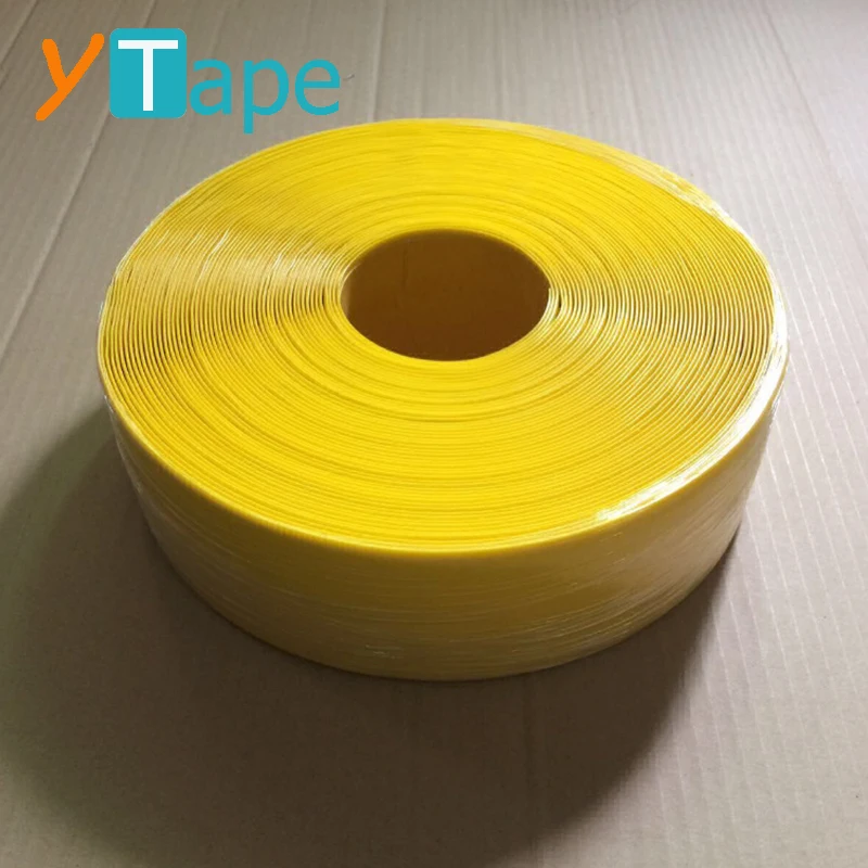 1mm Thick 4 Inches 100mm Width PVC Indoor Traffic Yellow Heavy Duty Road Adhesive Marking Tape for Heavy Wear Place