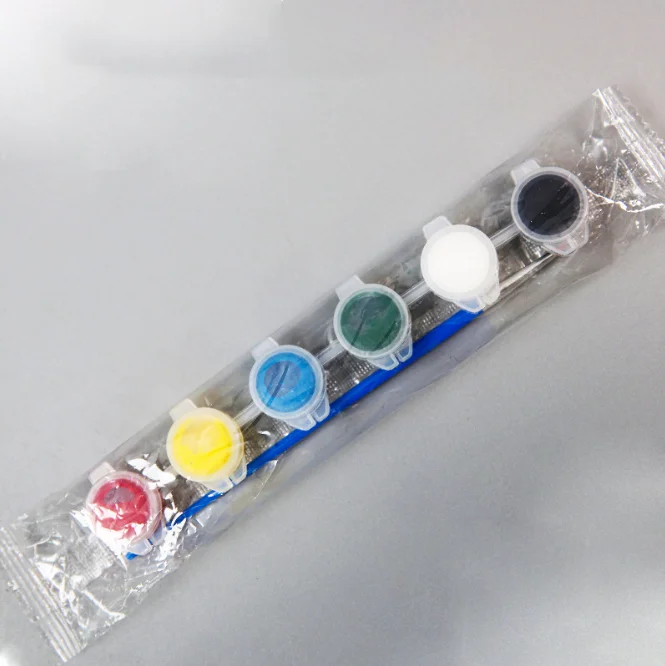 Non Toxic Mini 3ml and 5ml Strip Pot Kids Acrylic Color Paint Quick Drying Acrylic Paint Set