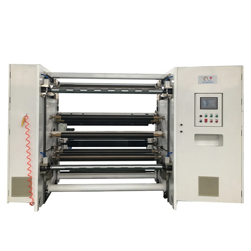 Automatic Roll to Roll BOPP/PET/OPP/PVC/Plastic Film/Adhesive Tape Paper roll Aluminum Foil Slitting and Rewinding Machine