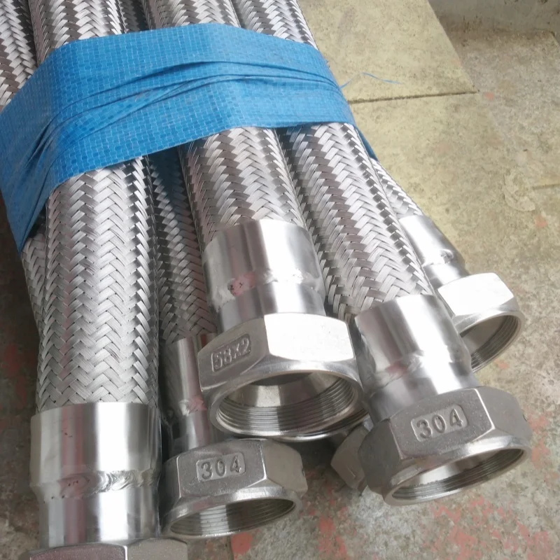 SAE 100 R14 PTFE Lined 3/4 Inch Braided Hose with JIC Fittings Carbon Steel Tube Stub Casting Technics