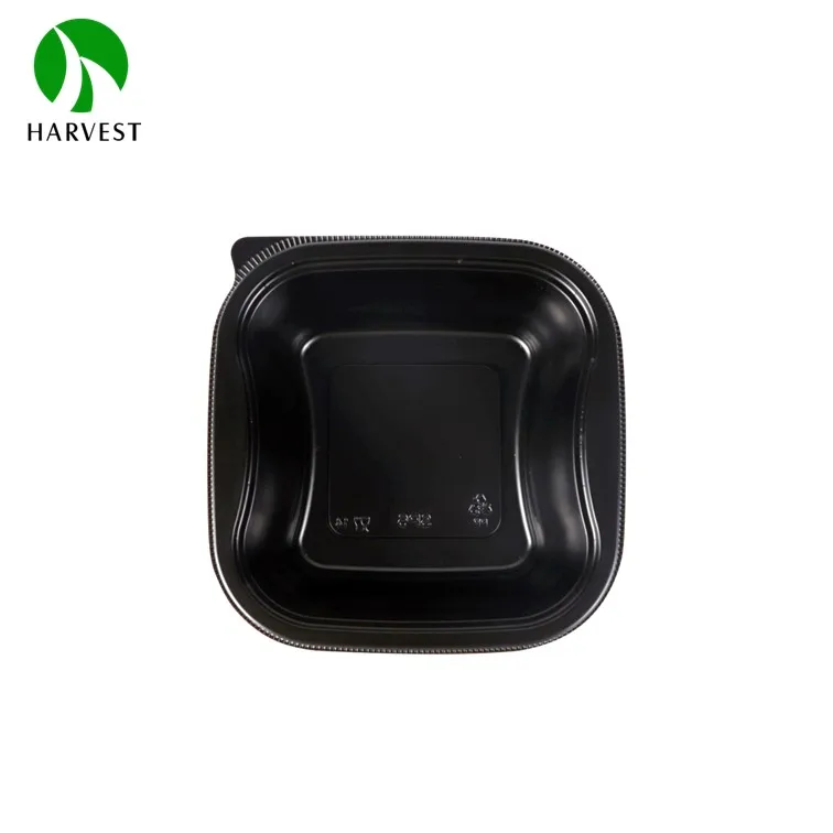 Square Plastic Disposable 6 Inch Food Packaging Container For take out