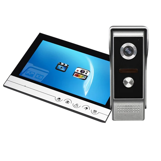 IP54 And Rainproof Cover 4-Wire Connection video door phone Intercom Telephone System