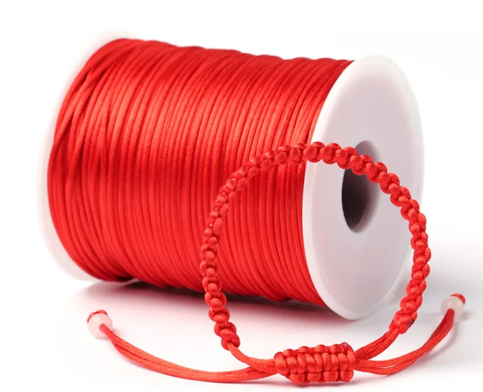 Wholesale 1.5mm Korean Silk String Chinese Knot Rope jewelry Necklace Rope