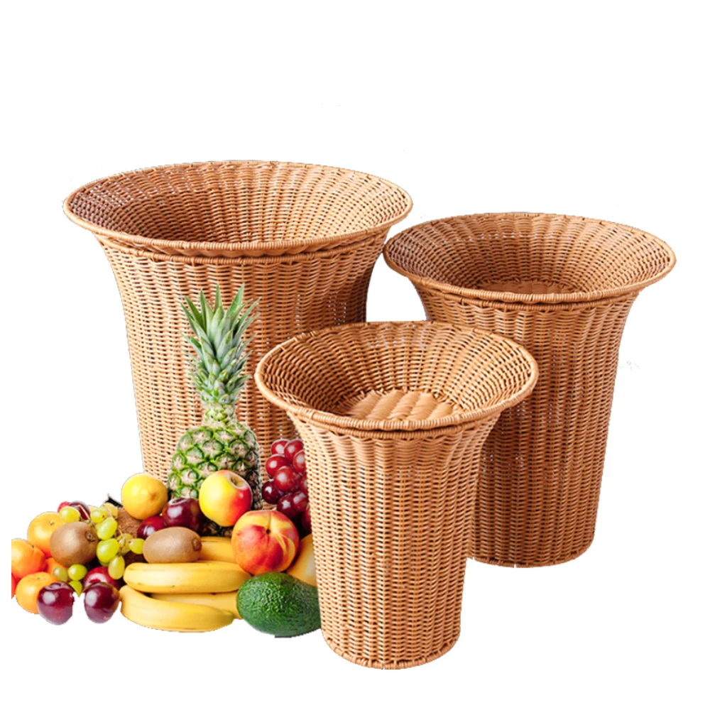 Professional Promotion Large Size Rattan Basket Storage Foldable Wicker storage basket