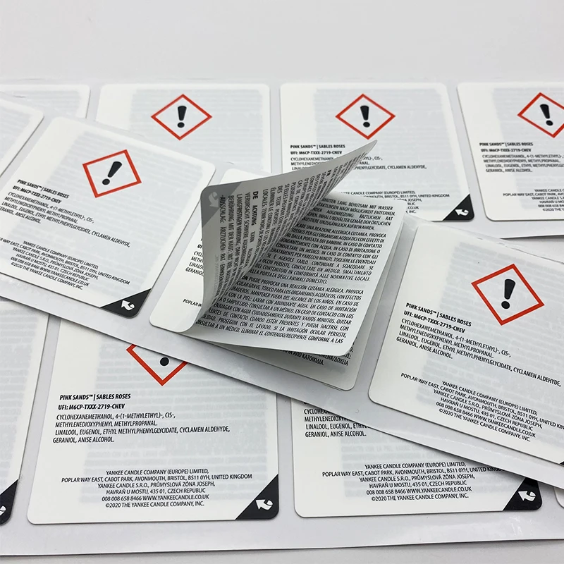PVC Vinyl Custom Stickers Waterproof Matte Finish High Quality Die Cut Self-Adhesive Multi-Layer Product Sticker for Cosmetic
