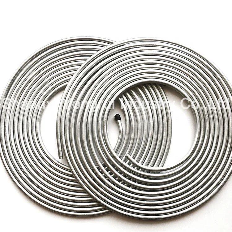 Motorcycle Brake lines double wall steel oil pipe zinc coated Bundy tube