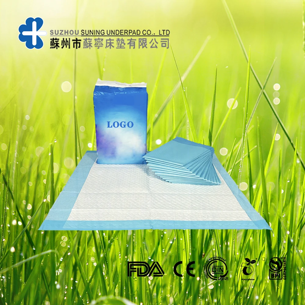 High quality wholesale adult biodegradable compostabe disposable underpads for hospital,underpads medical