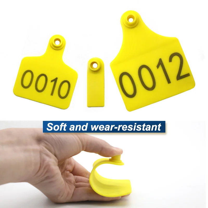 JCET  Factory price Plastic TPU Ear Mark Identification Mark Card Laser Numbered sheep/cattle ear Mark