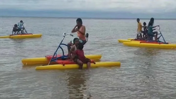 Морская соленая вода однопедальный велосипед лодка плавающий водяной педаль лодки для продажи