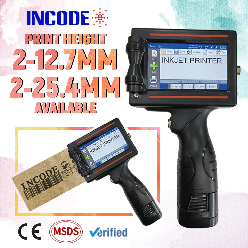 Новый продукт ручной небольшой портативный кодекс машина для нанесения логотипа Струйные принтеры струйный принтер бумаги