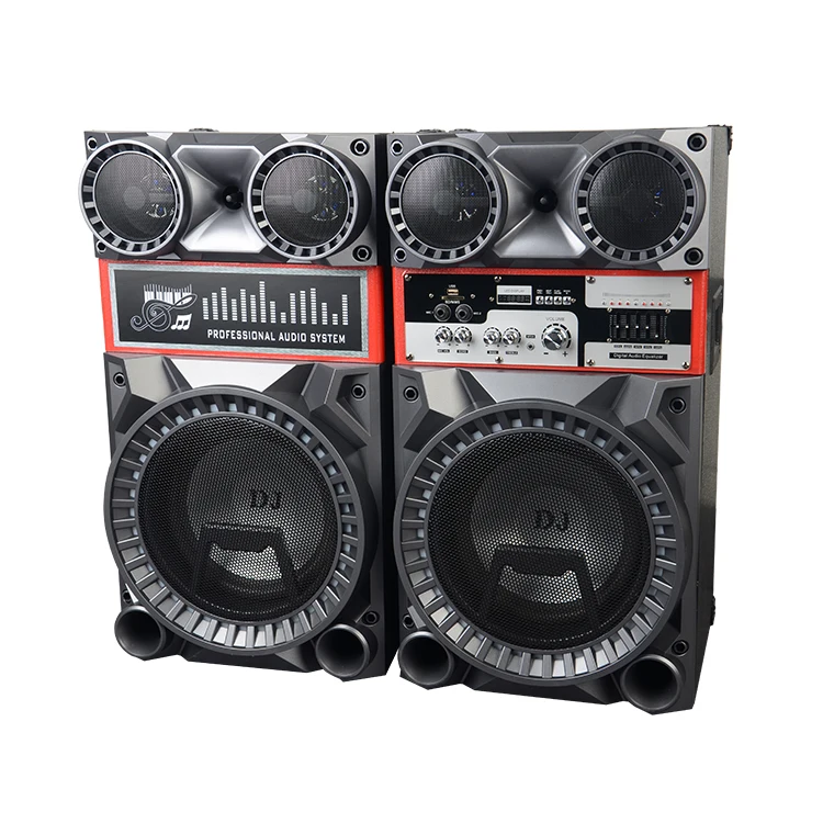 Professional DJ Bass speaker 2.0 active stage speaker home theatre with USB/SD/MC/FM/Remote/EQ