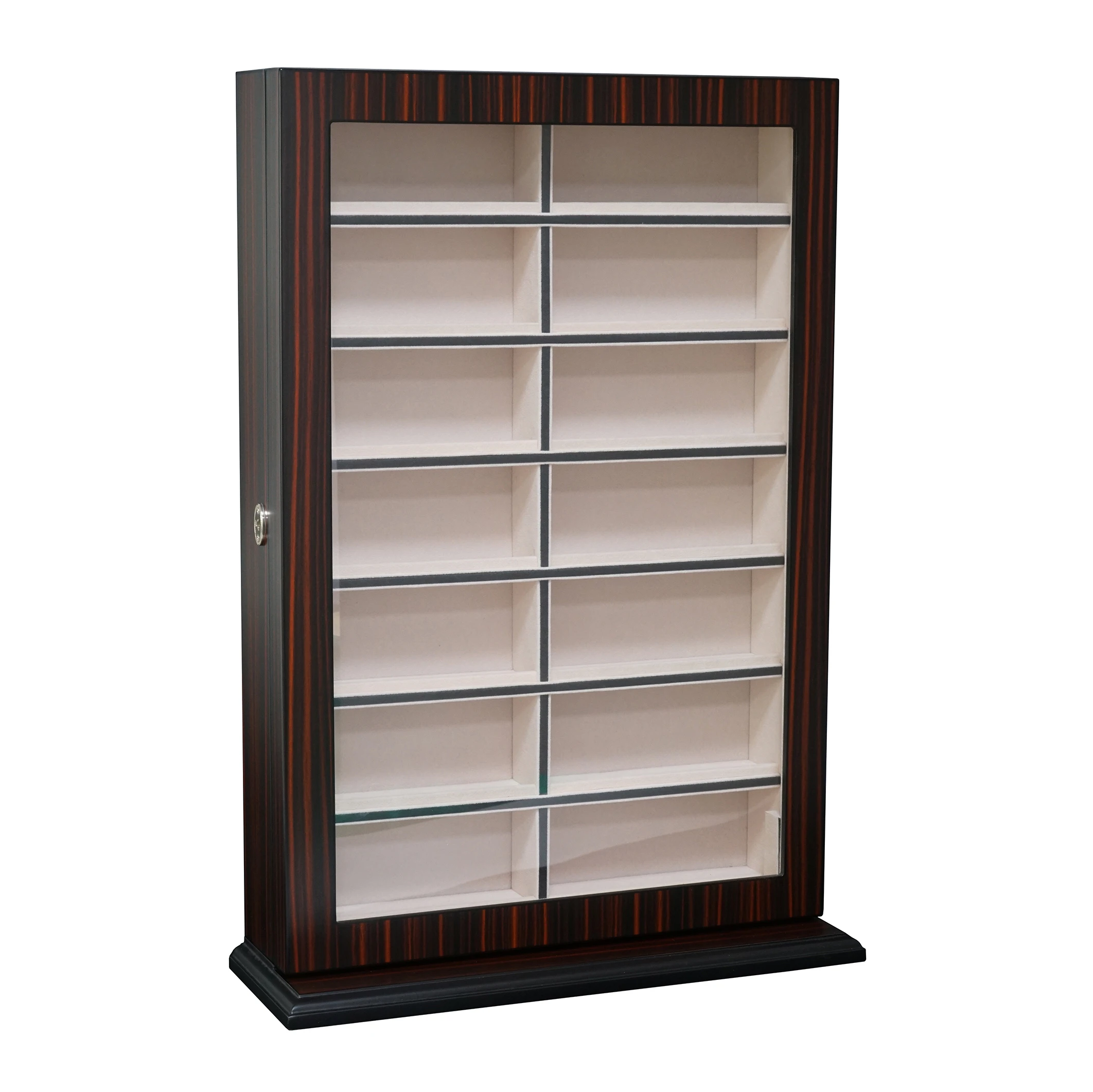 Sonny Custom Luxury LED 14 Slots Wooden Eyeglasses Display Eyewear Organizer Spectacles Collection Sunglasses Storage Box
