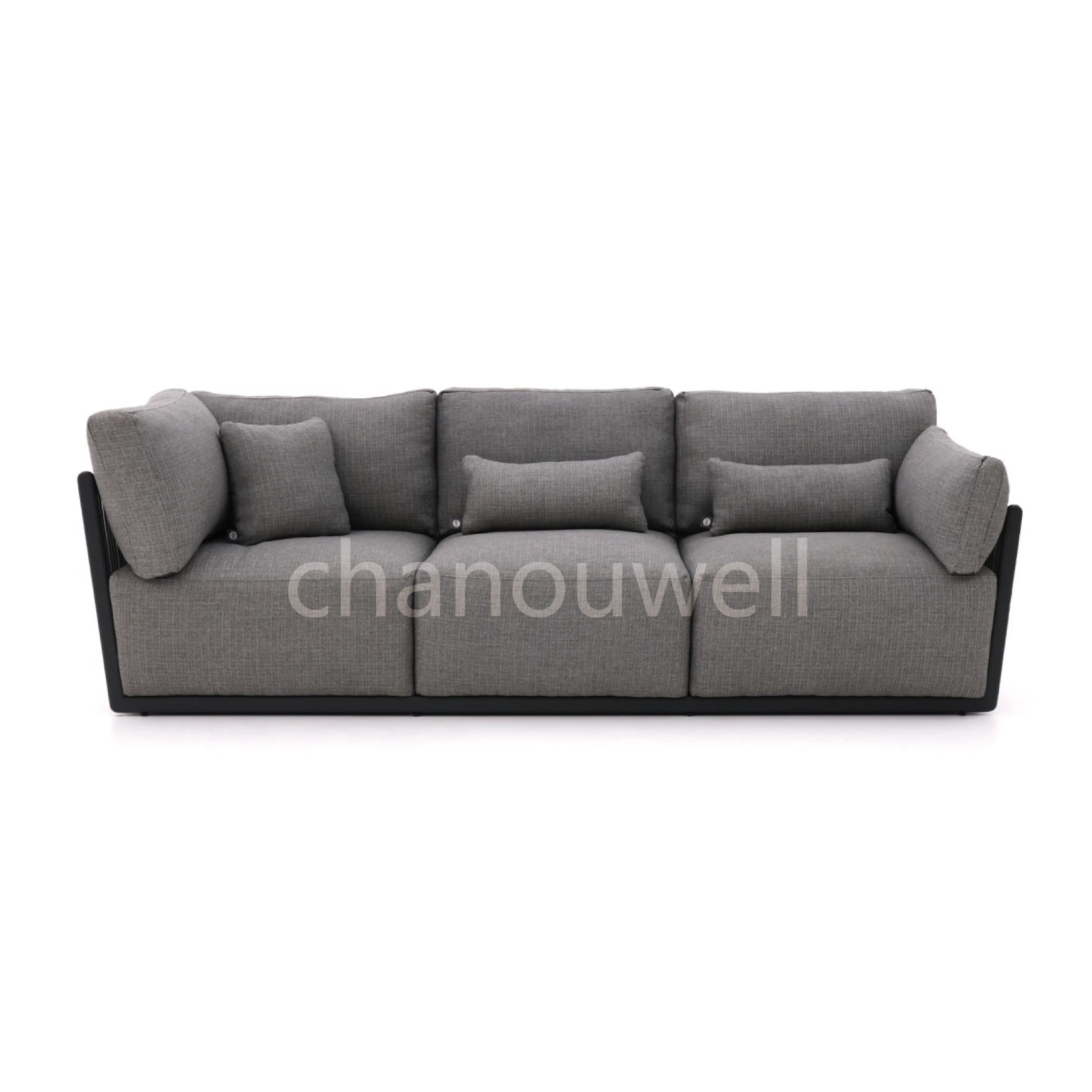 All Weather Hotel Solid Wood Sofa Patio Garden Lounge Teak Corner Sofas Sets Luxury Outdoor Furniture Outdoor Sofa Sets