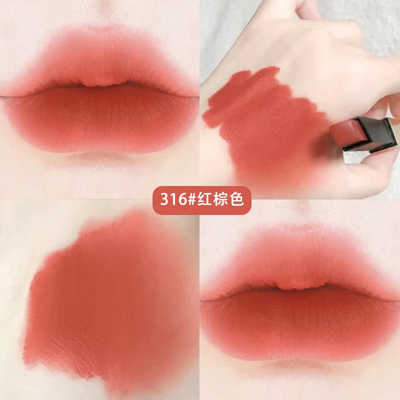 JTKH01A waterproof velvet red matte lipstick bulk ladies cosmetic cute lipstick 2023 organic moisturizing gold rose lipstick