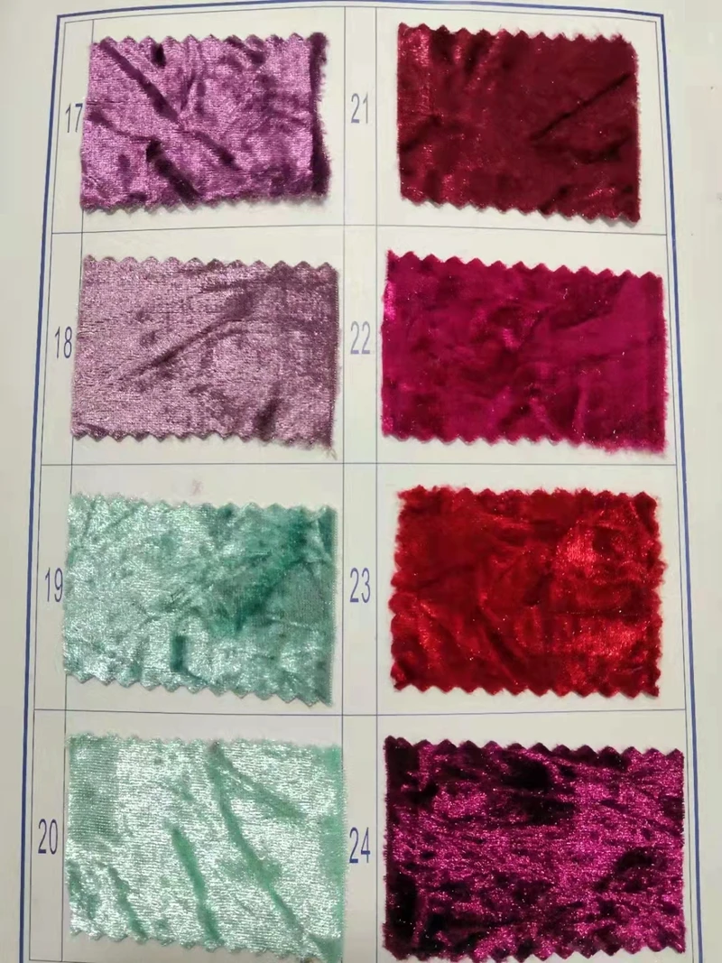 Hot sale spandex pleated ice crushed velvet fabric