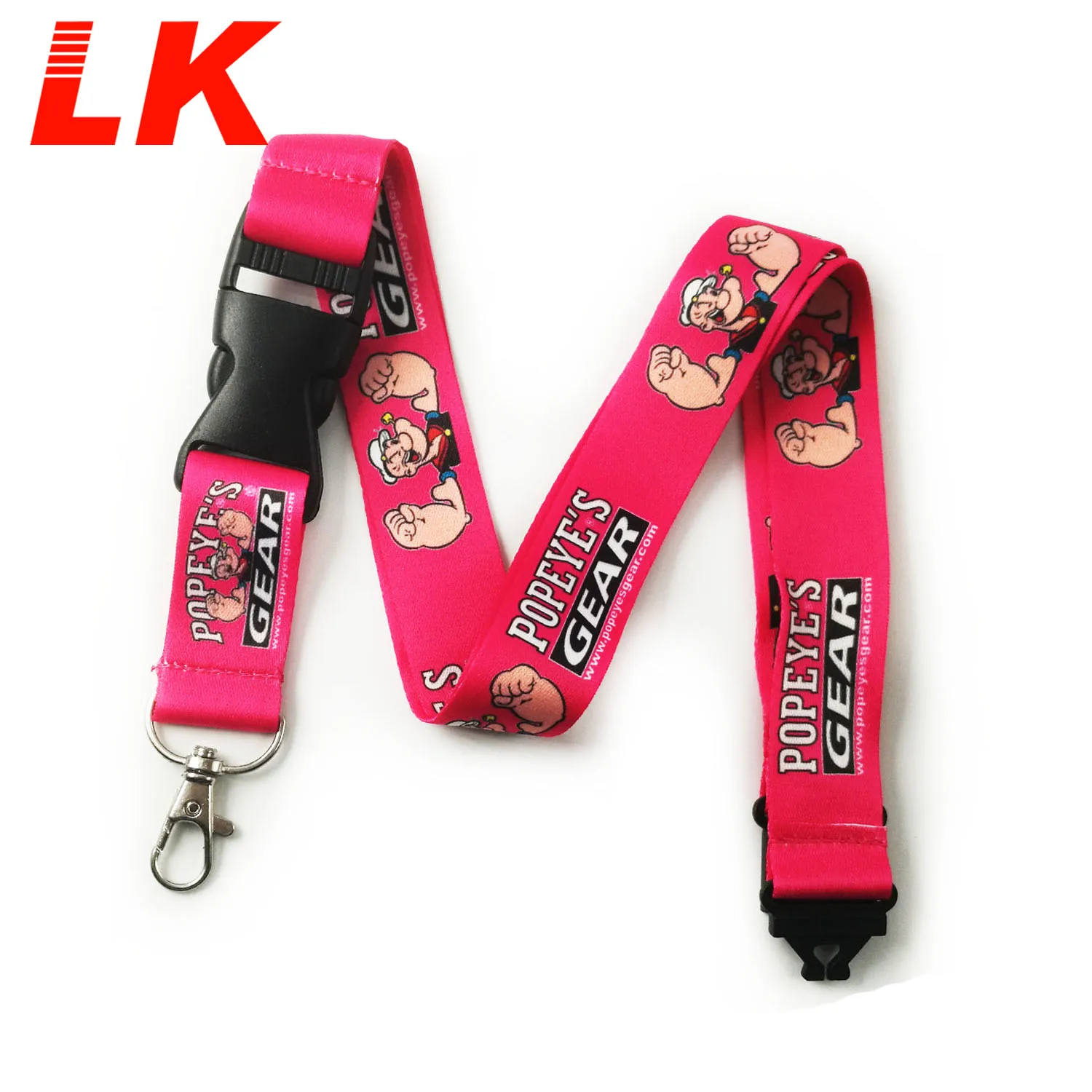 Travel  accessories Custom screen printing security thick woven purple color cellphone lanyard