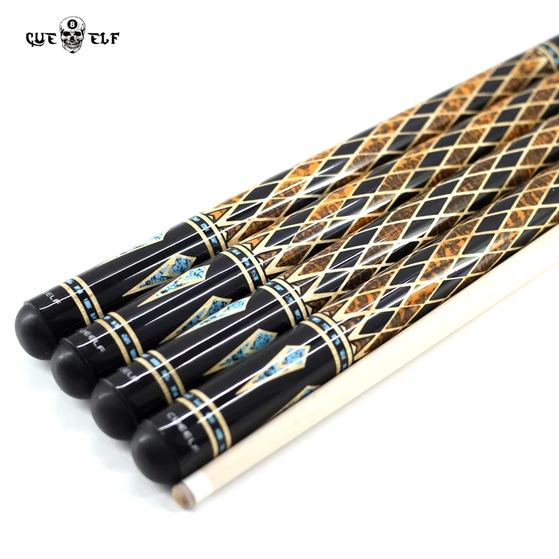 Korea style maple wood in 12mm tip 1/2 split wood joint carom cue