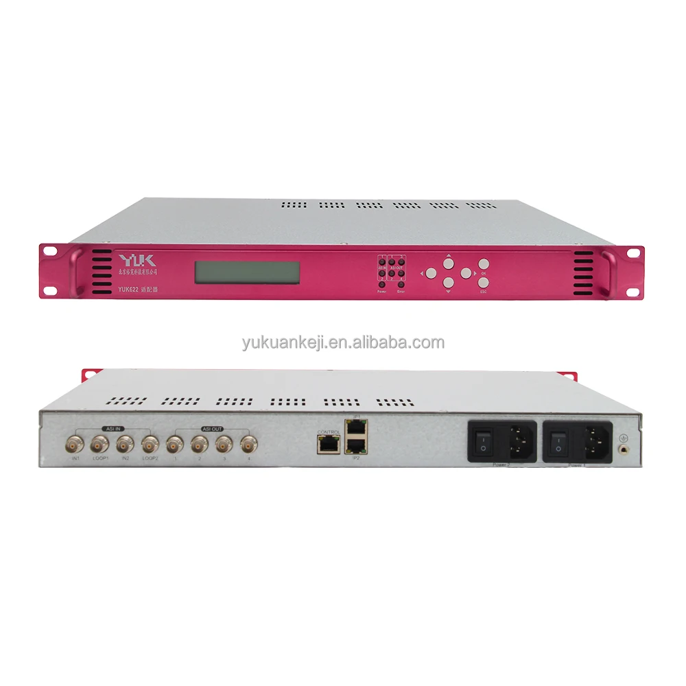 IP to ASI & ASI to IP Gigabits Gateway Converter TV Broadcasting Station Equipments