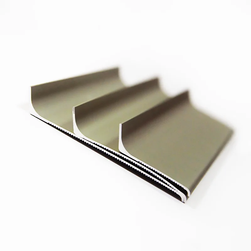Champagne aluminum flooring accessories 60mm metal floor skirting