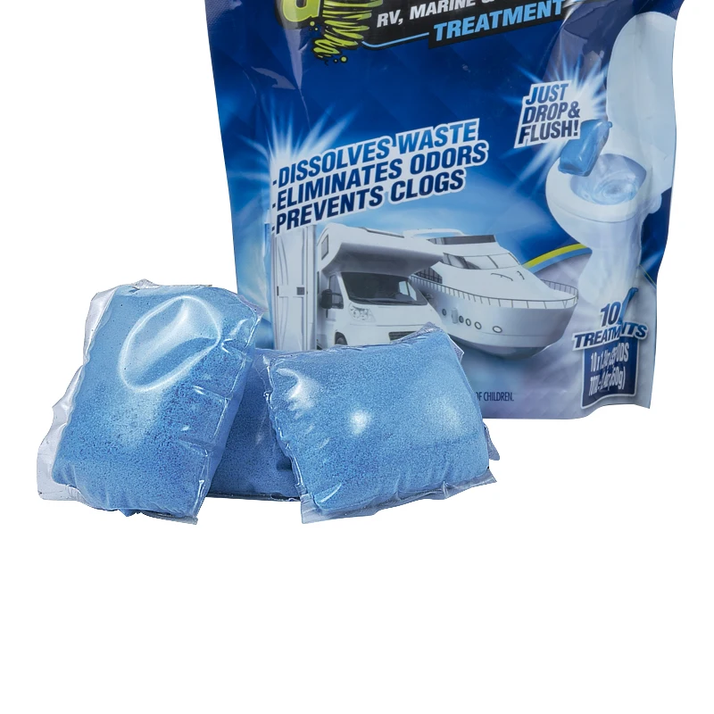2024 New RV Marine Toilet Treatment Drop-ins Pods Septic Waste Eliminator portable toilet deodorant
