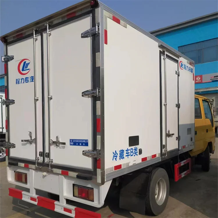 Best Isuzu double row2 ton 3ton refrigerated van freezer truck refrigerator car  chill car cold box truck freezer vehicles