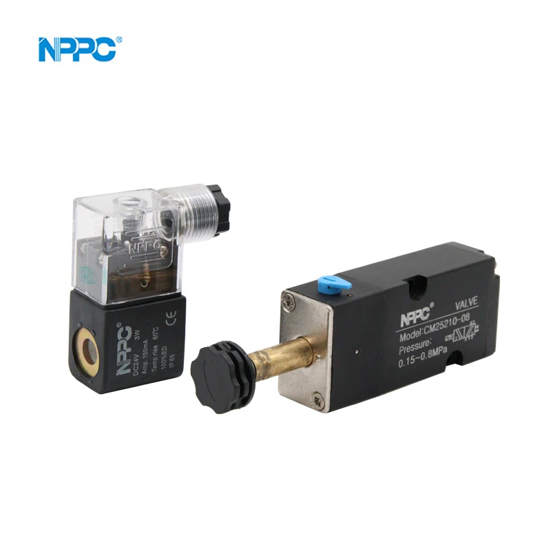 5/2 Way Single-head Namur type Solenoid Valve CM25210-08 China manufacture factory