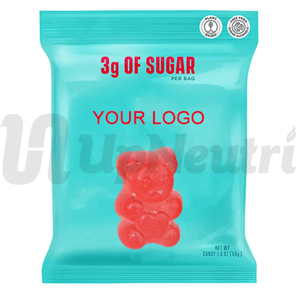 Private Label Factory Vegan Gummies Low Sugar Snacks Soft Candy Customized Formula for Children and Adults
