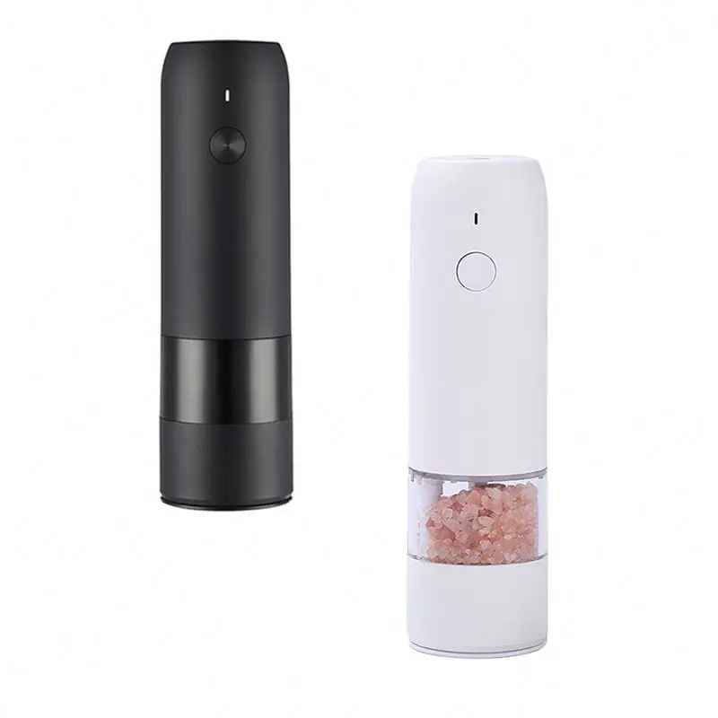 Nice Quality Small Home Appliance White, Stainless Steel Electric Salt And Pepper Grinder Spice Mills