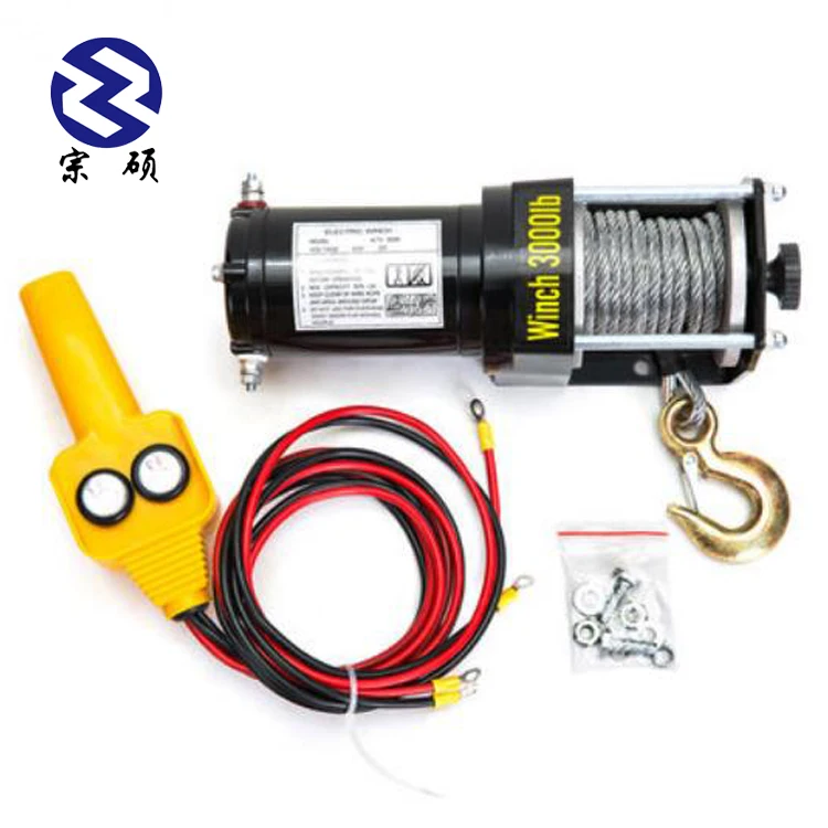 Off road 8000lbs 12V waterproof cable drums electric winch with CE