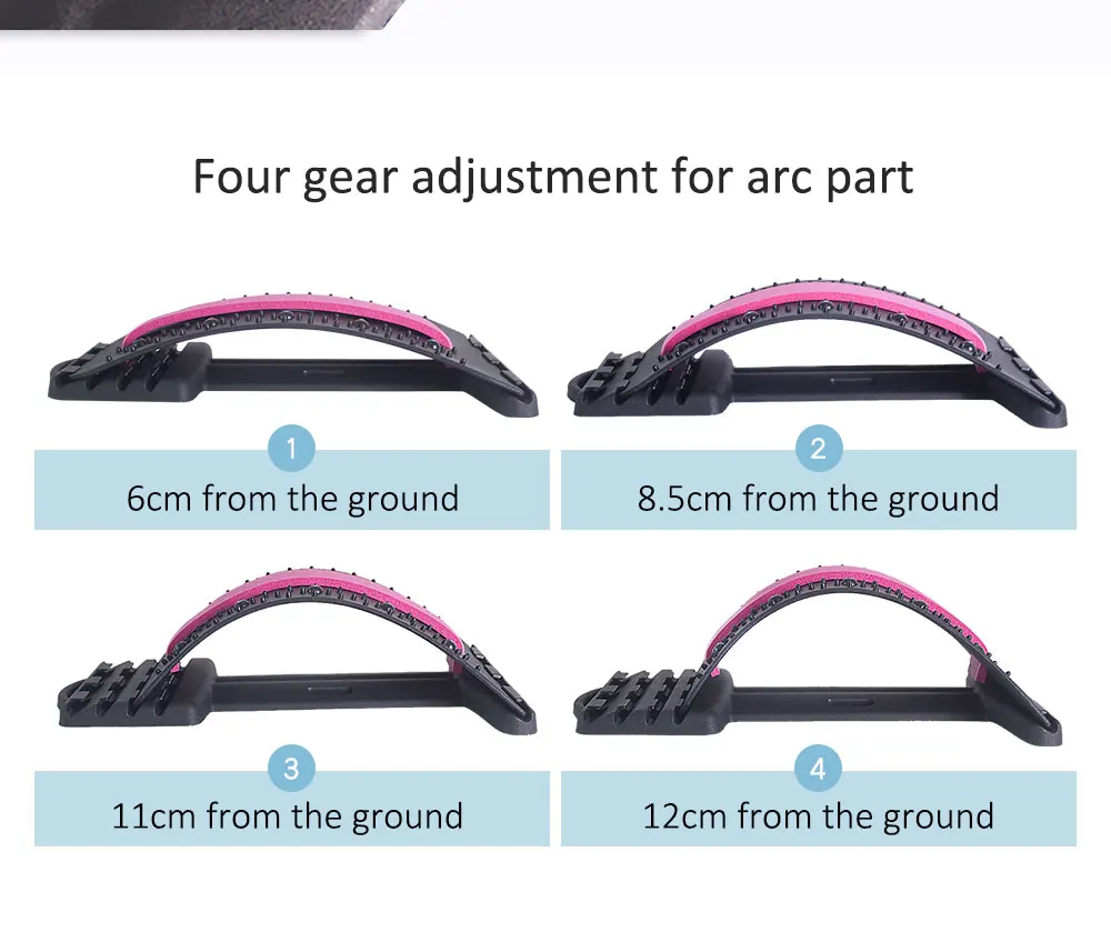 Sciatica Therapy Device Sciatica Pain Relief Back Massager Stretcher Back Cracker Lumbar Magic Back Massage Stretcher