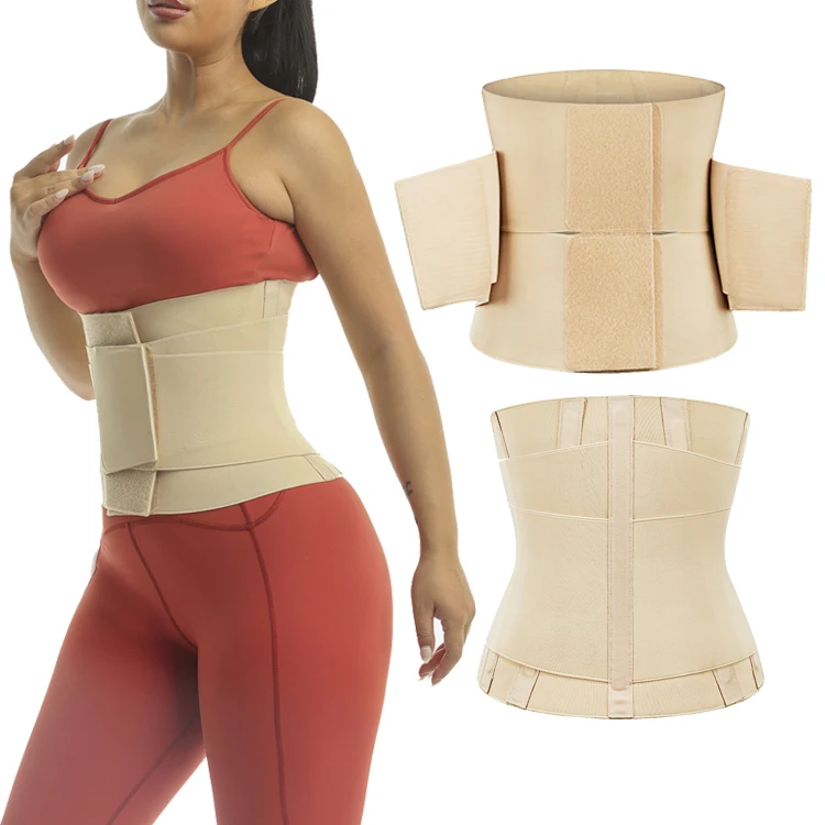 Women Plus Size Trimmer Belt Weight Loss Wrap Workout Custom Logo Waist Sweat Belt Double Control Power Waist Trainer Belt