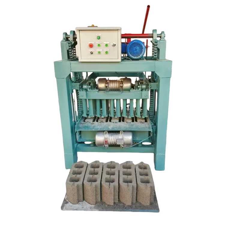 South Africa Building Construction Semi-automatic Cement Hollow Brick Machine Low Price Do-at-home Jobs