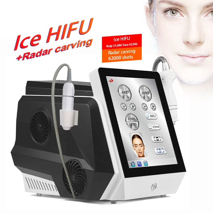 Cheaper Price 2 In 1 5d Ice Hifu Vmax Anti-Wrinkle Hifu Ice Cooling Frozen Hifu Body Slimming Anti-Aging Machine