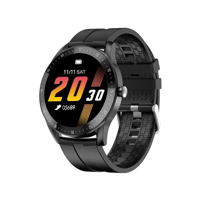 2021 Новый 1,3 дюймов полный круглый сенсорный экран smartwatch IP67 F15 Смарт часы с монитором сердечного ритма, измеритель артериального давления, мониторинг кислорода