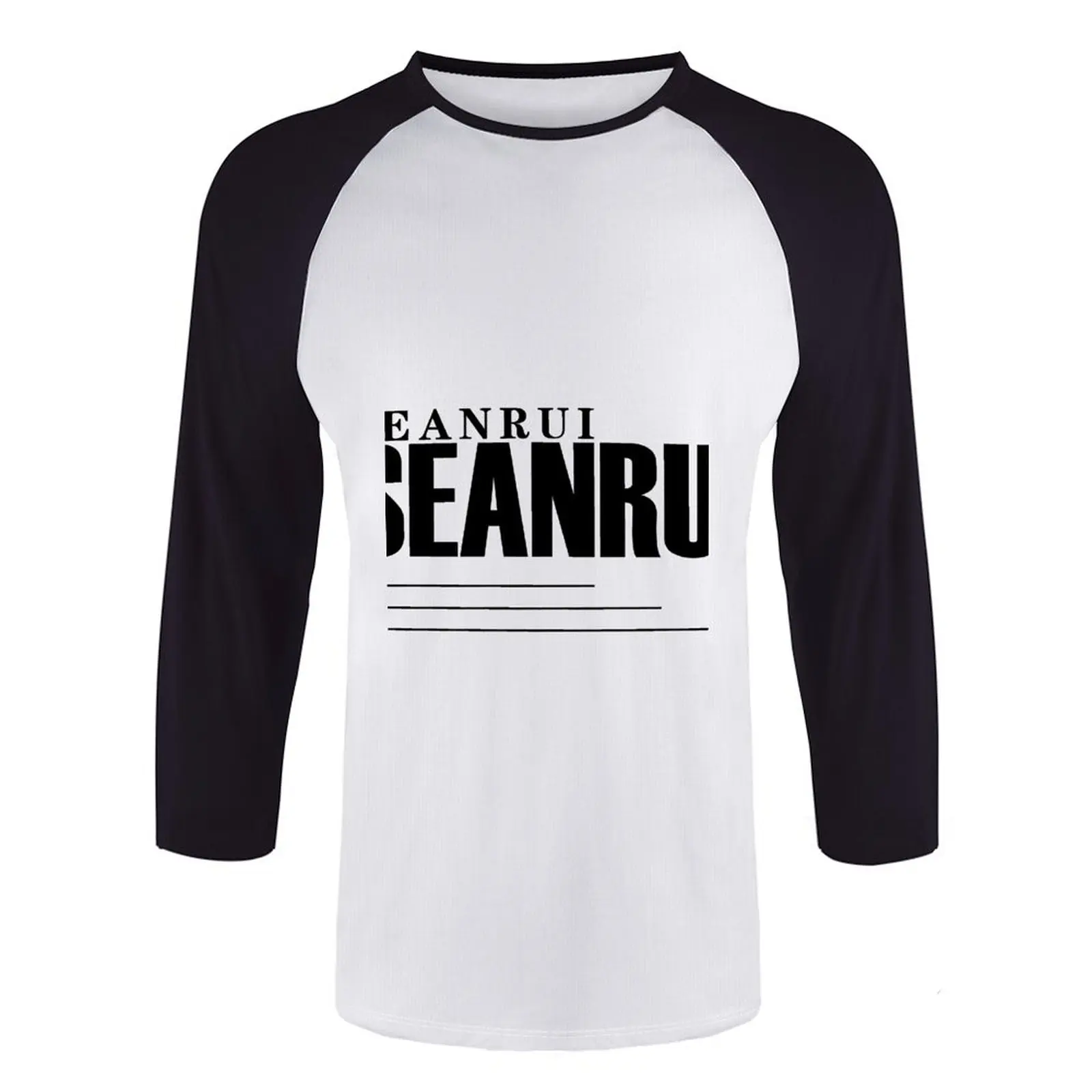 2023 High Quality Wholesale White Bulk Blank Raglan 3/4 Sleeve T Shirts With Long Sleeve