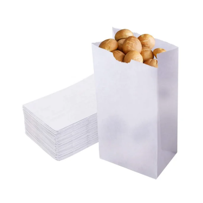 Custom Eco-friendly Kraft Handmade Wax bread  Paper Bag Without Handle