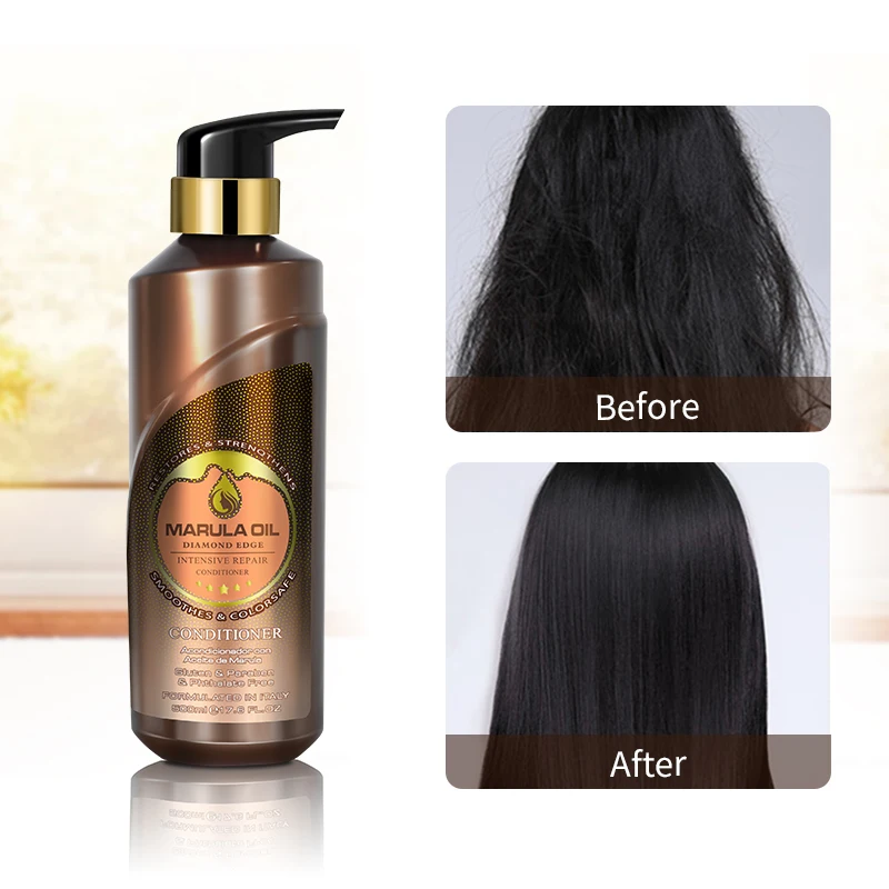 Hot Seller Private Label Super Moisturizing Hair Care Products Marula Oil Salon Shampoo And Conditioner